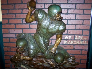 "We Are Marshall" sculpture